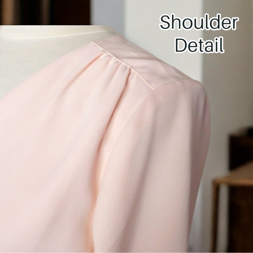 NEW J Crew 🖤 Black Label 🖤 Pink Wrap Dress – Wedding Guest, Fully Lined, Size 6 - Picture 15 of 17